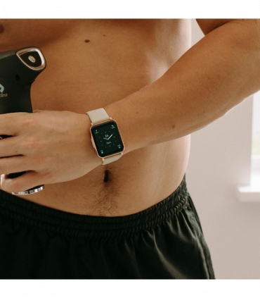 Gymcline Ciro Fitness Tracker w/ 25 Sports Modes & IP68 Water Protection, Cream