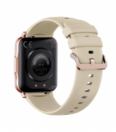 Gymcline Ciro Fitness Tracker w/ 25 Sports Modes & IP68 Water Protection, Cream