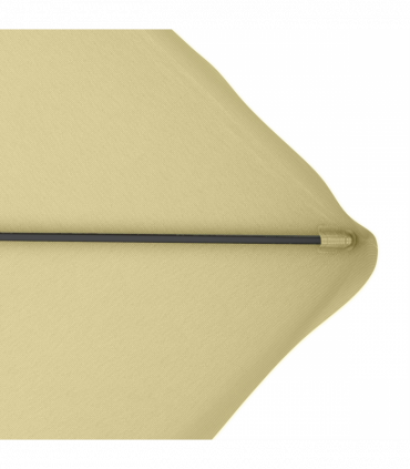 Outsunny 2.5m Square Cantilever Garden Parasol Umbrella with Cross Base, Beige