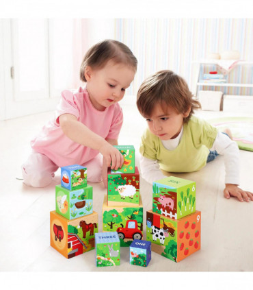 SOKA Stacking Cubes-My Farm 0000459