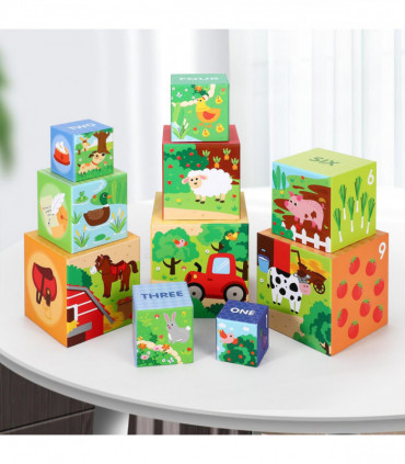 SOKA Stacking Cubes-My Farm 0000459