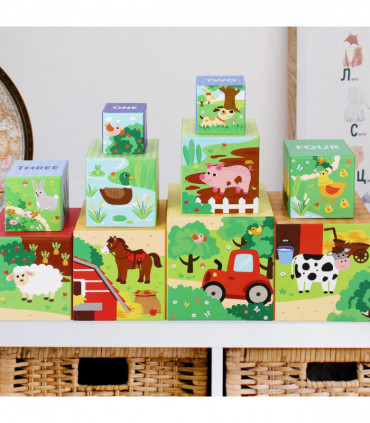 SOKA Stacking Cubes-My Farm 0000459