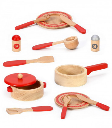 SOKA Red cooking set 0000266