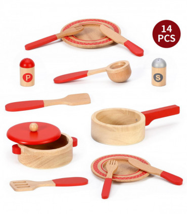 SOKA Red cooking set 0000266