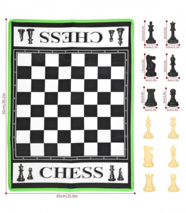 SOKA CHESS WITH REAL CHESS PIECES 0000399