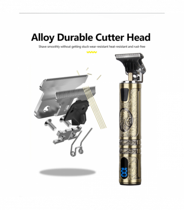 Small LCD Screen Display Professional Men Cordless Hair Clippers Beard Trimmer Cutting Machine Kit