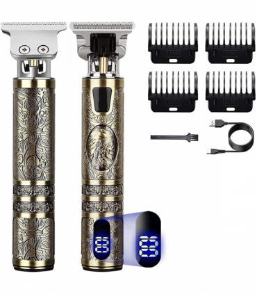 Small LCD Screen Display Professional Men Cordless Hair Clippers Beard Trimmer Cutting Machine Kit