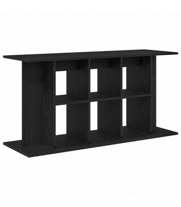 vidaXL Aquarium Stand Black Oak 120x40x60 cm Engineered Wood