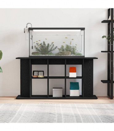 vidaXL Aquarium Stand Black Oak 120x40x60 cm Engineered Wood