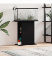 vidaXL Aquarium Stand Black Oak 75x36x72.5 cm Engineered Wood