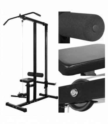 vidaXL Power Tower with Weight Plates 40 kg