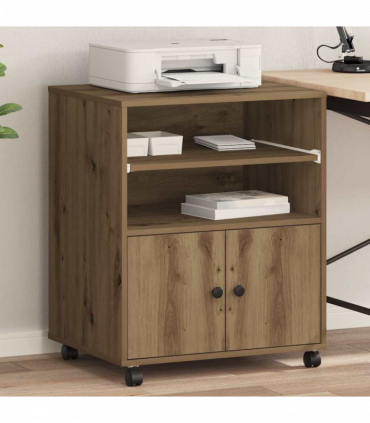 vidaXL Printer Stand Artisan oak 60 x 48 x 74 cm Engineered wood