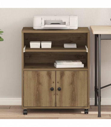 vidaXL Printer Stand Artisan oak 60 x 48 x 74 cm Engineered wood