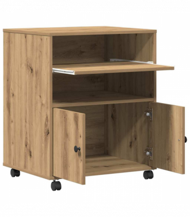 vidaXL Printer Stand Artisan oak 60 x 48 x 74 cm Engineered wood