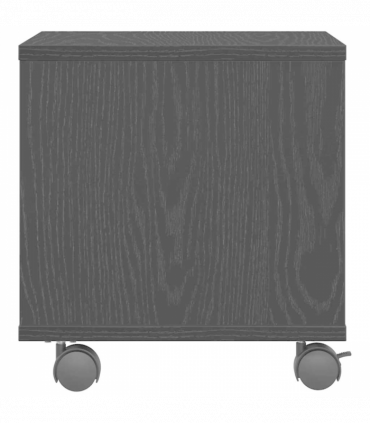 vidaXL Printer Stand Black Oak 41 x 32 x 33.5 cm Engineered wood