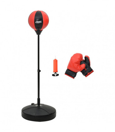 vidaXL Punching Ball Set with Gloves and Pump Adjustable Height 81-122 cm