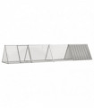 vidaXL Rabbit Cage Grey 403.5x80.5x71 cm Galvanised Steel