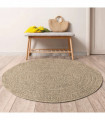 vidaXL Rug ZIZUR Ø 200 cm Jute Look Indoor and Outdoor