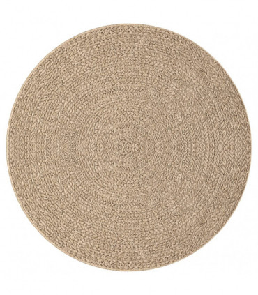 vidaXL Rug ZIZUR Ø 200 cm Jute Look Indoor and Outdoor