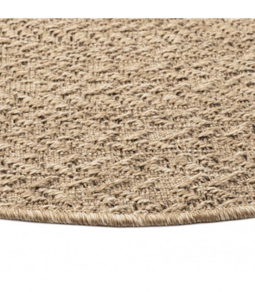 vidaXL Rug ZIZUR Ø 200 cm Jute Look Indoor and Outdoor