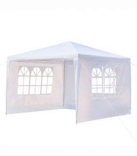 3 x 3m Three Sides Waterproof Tent with Spiral Tubes White