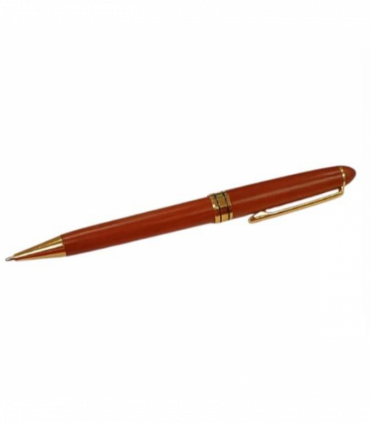 Imperial Wooden Light Brown Gold Trim Ballpoint Pen Gift Set With Handmade Stylist Wooden Box IMP359MR  - CLEARANCE MIGHT NEEDS RE-REFILL