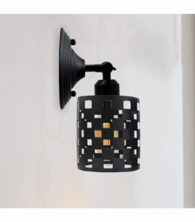 Industrial Black Cage Wall light~2568