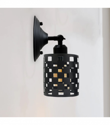 Industrial Black Cage Wall light~2568