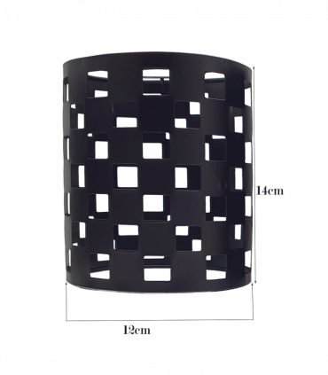 Industrial Black Cage Wall light~2568