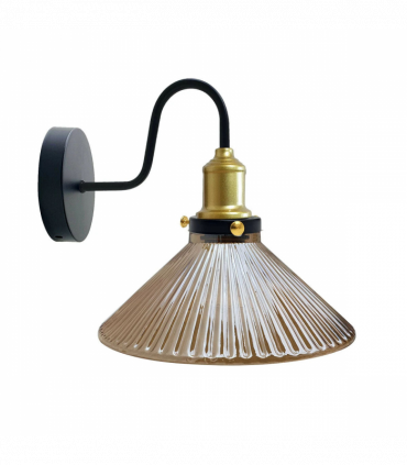 Industrial Amber Glass Shade Wall lights  for Home Decor ~1774