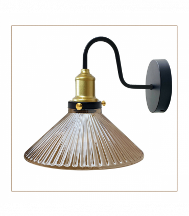 Industrial Amber Glass Shade Wall lights  for Home Decor ~1774