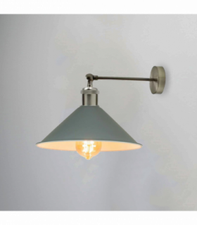 Industrial Grey Colour Wall Lamp Retro Light Vintage Wall Sconce Lights~2313
