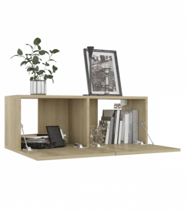 vidaXL 6 Piece TV Cabinet Set Sonoma Oak Engineered Wood