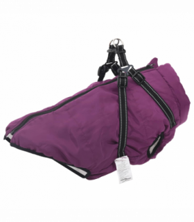 vidaXL Dog Coat Purple L44