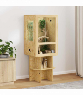 vidaXL Terrarium Brown 50 x 50 x 130 cm OSB