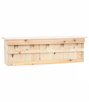 vidaXL Sparrow House with 5 Rooms 68x15x21 cm Firwood