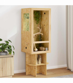 vidaXL Terrarium Brown 50 x 50 x 150 cm OSB