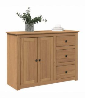 vidaXL Sideboard with Drawers PANAMA 112x40x80 cm Solid Wood Pine