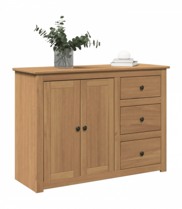 vidaXL Sideboard with Drawers PANAMA 112x40x80 cm Solid Wood Pine