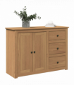 vidaXL Sideboard with Drawers PANAMA 112x40x80 cm Solid Wood Pine