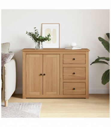 vidaXL Sideboard with Drawers PANAMA 112x40x80 cm Solid Wood Pine