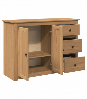 vidaXL Sideboard with Drawers PANAMA 112x40x80 cm Solid Wood Pine