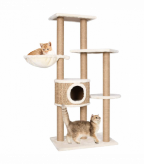 vidaXL Cat Tree with Scratching Post 126cm Seagrass