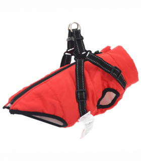 vidaXL Dog Coat Red L36