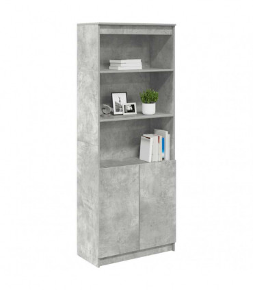 vidaXL Highboard Concrete Grey 70x35x180 cm Engineered Wood