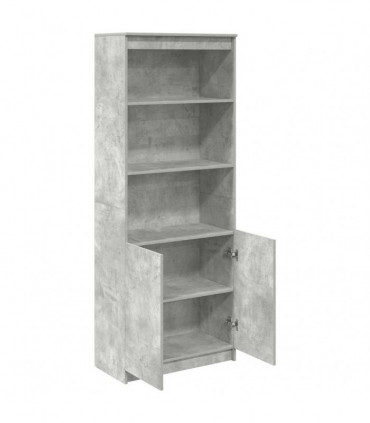 vidaXL Highboard Concrete Grey 70x35x180 cm Engineered Wood
