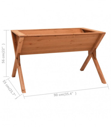 vidaXL Planter 90x55x56 cm Firwood