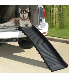 vidaXL Folding Dog Ramp Black 155.5x40x15.5 cm