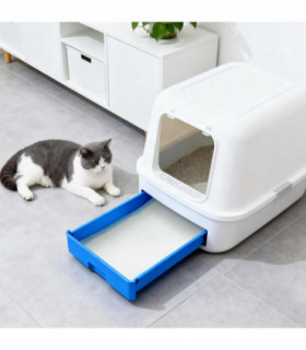 vidaXL Non-woven Fabric Pet Training Pad 200 pcs Blue and White