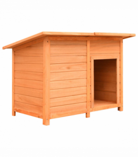 vidaXL Dog Cage Solid Pine & Fir Wood 120x77x86 cm